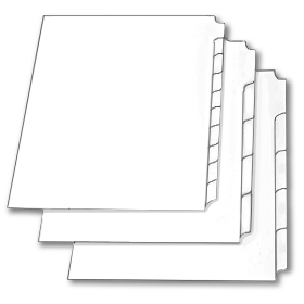 Blank &amp; Copyable Mylar Dividers