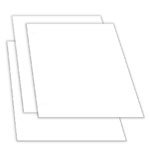 8.5″ x 11″ 20# Paper cut to 7.5' x 5.5″