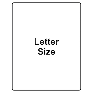 LETTER SIZE 9x11 1/2 LAMINATING POUCHES