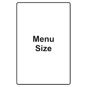 MENU SIZE 12x18 LAMINATING POUCHES