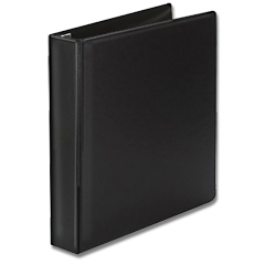 Round Ring Black 8.5″x11″ Binders