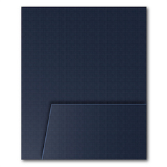 9x11 Navy Portrait Linen Back Covers with Pocket