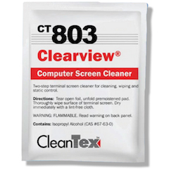 CleanTex 3″x4″ CT803 46% Alcohol ClearView Wipes-80/box