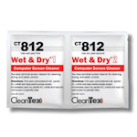 CleanTex 5″x5″ CT812 30% Alcohol Wet & Dry Wipes Twinpack-40/box